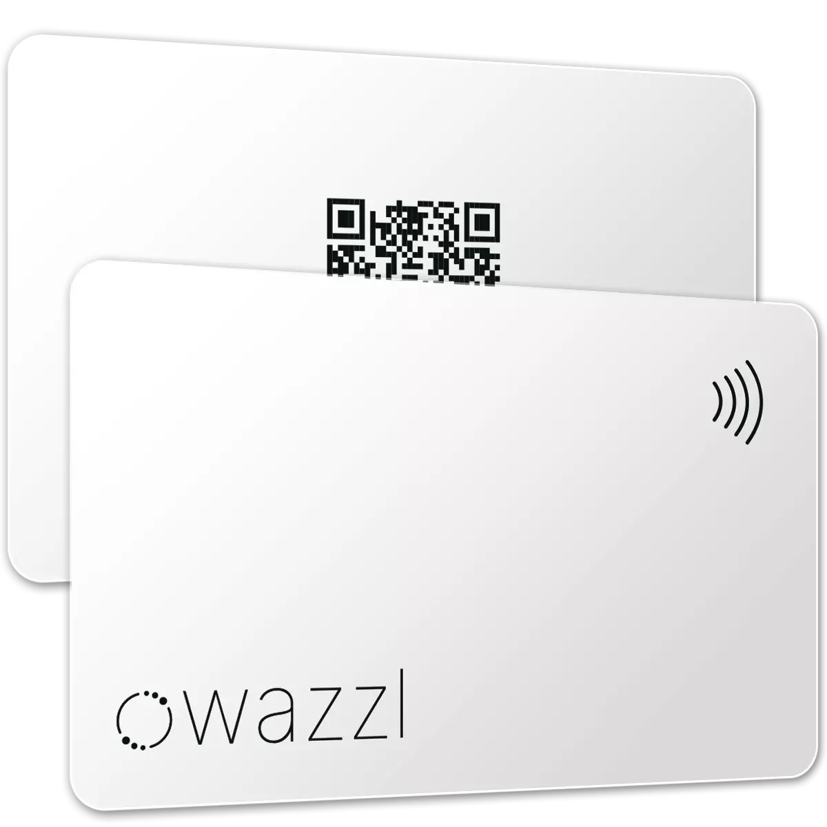 Smartcard white with QR-Code - Digital Business Card